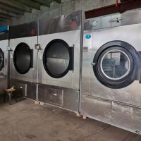 鹤壁出售二手小型学校水洗房设备，二手30公斤烘干机
