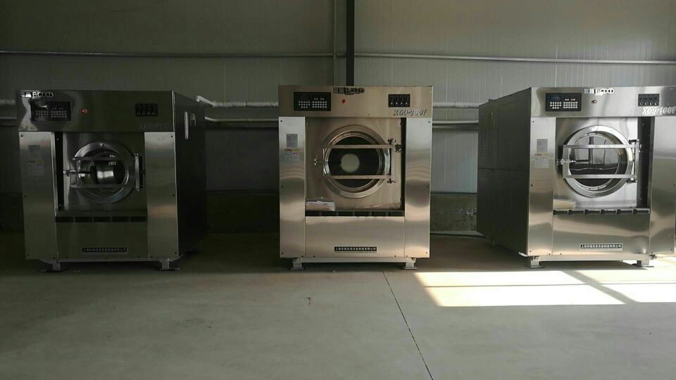 鹤壁处理二手工业100公斤航星海狮水洗机，二手毛巾烘干机