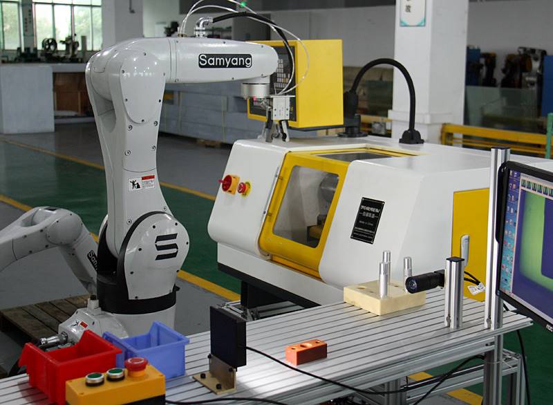 智能制造生产线工业机器人上下料数控车床系统实训教学方案