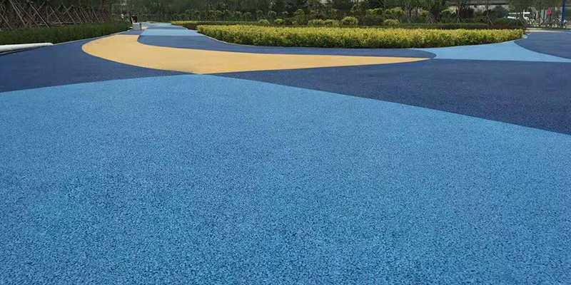 彩色艺术地坪防滑路面涂料彩色沥青防滑路面