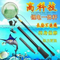 安徽锂电打渔竿,充电式一体竿,锂电池单竿吸鱼打渔