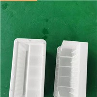 铁路防撞护栏塑料模盒 L型设计挡渣墙塑料模型开元厂家